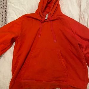 Bright orange athleta hoodie